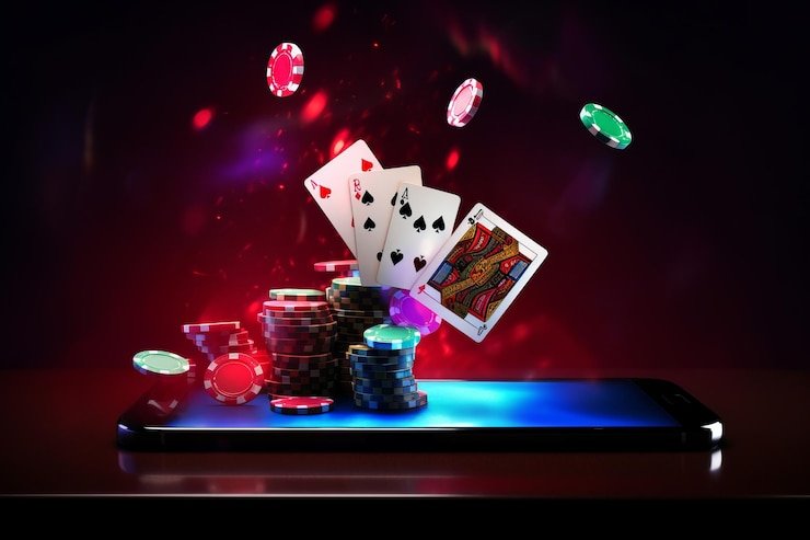 Ilustrasi keamanan akun digital dengan kunci gembok dan perangkat mobile melambangkan perlindungan data